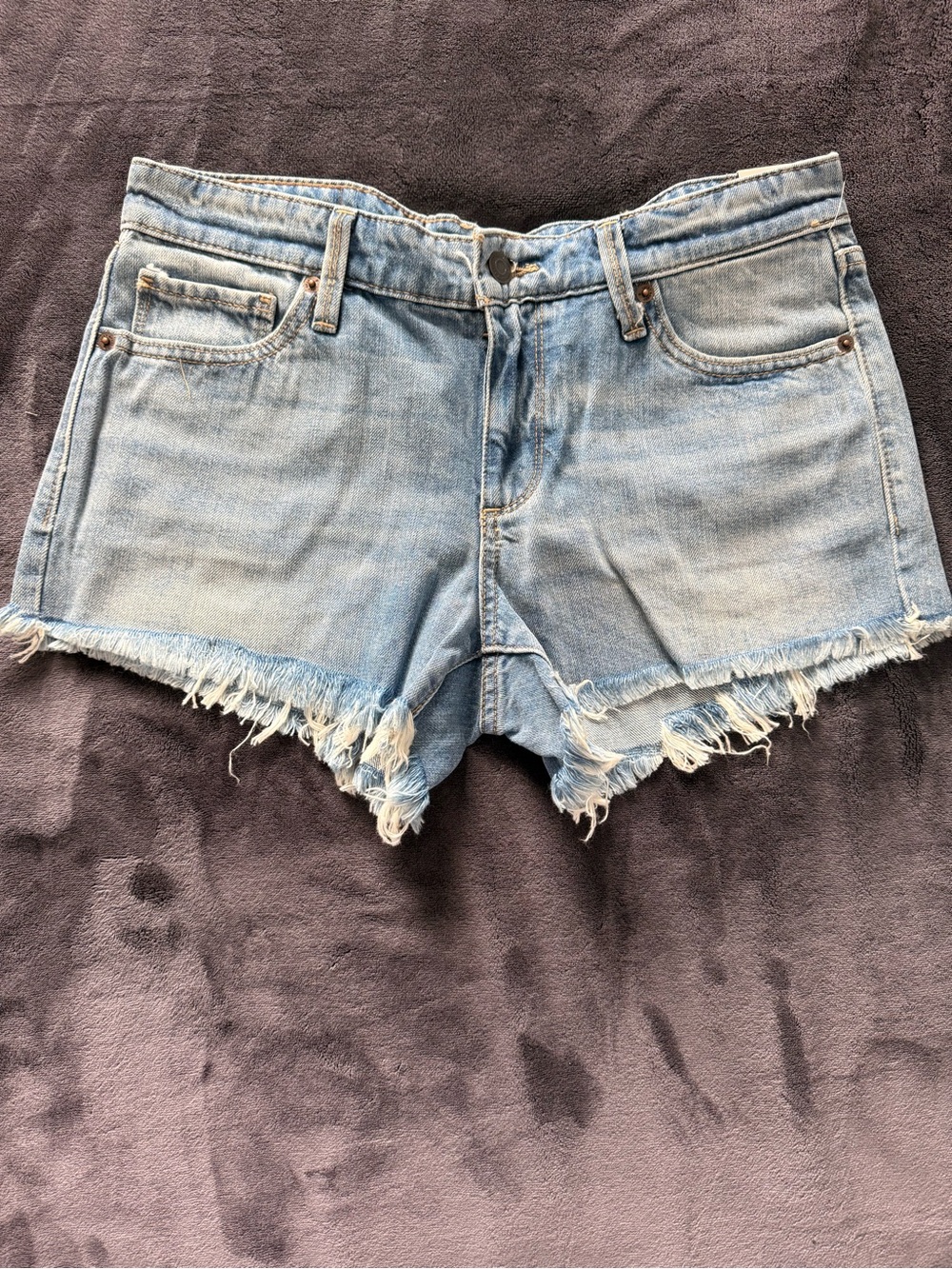 Lucky Brand Medium rise The Cut off Denim Shorts sz 0,2,4,6,8